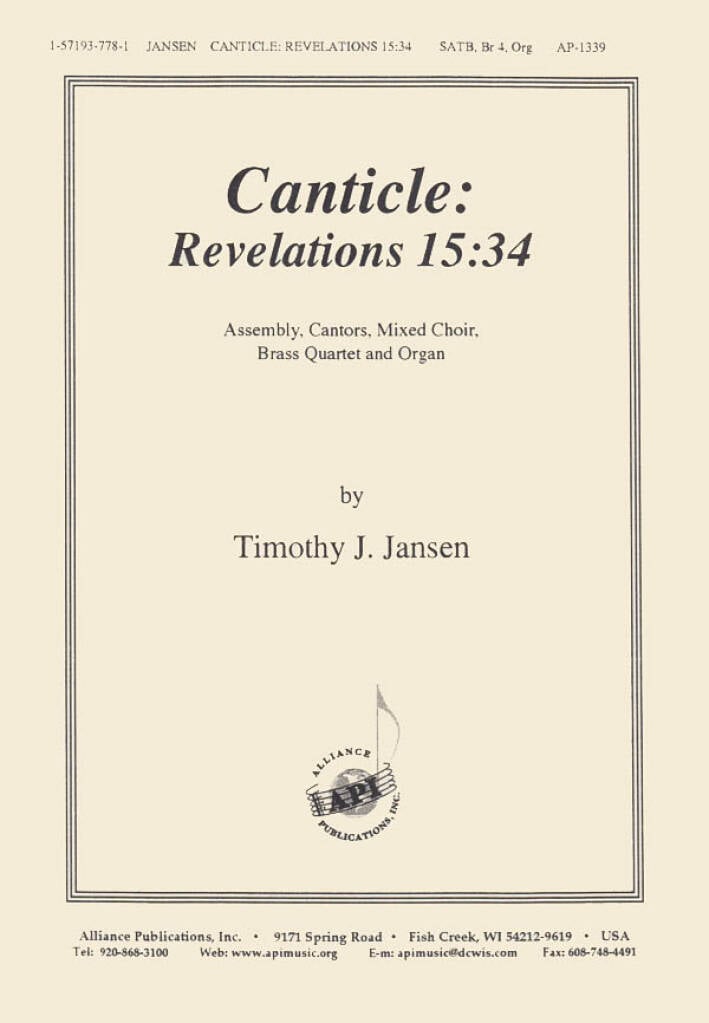 Canticle - Revelations 15-34